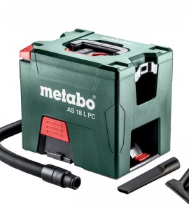 Metabo 18 Volt Σκούπα Γενικών Χρήσεων Μπαταρίας AS 18 L PC με χειροκίνητο φίλτρο καθαρισμού