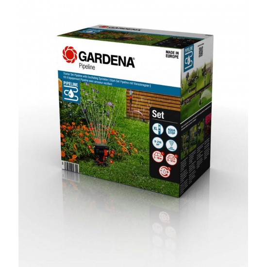 08272-20 Σετ Ποτίσματος Gardena με Ποτιστικό και Υπόγεια Παροχή Νερου SprinklerSystem Αυτόματο Πότισμα
