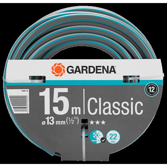 Λαστιχα Κηπου - Λάστιχο Classic (1/2")  15Μ 18000-20 Gardena ΛΑΣΤΙΧΑ Γεωργικά & Βιομηχανικά Εργαλεία