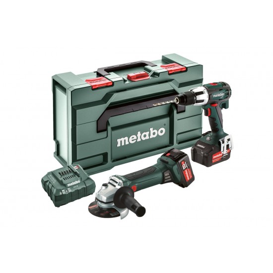 Metabo 18 Volt Combo Set Μπαταρίας 2.4.2 18 V SB 18 LT + W 18 LTX 125 Quick Επεξεργασία Σιδήρου Γεωργικά & Βιομηχανικά Εργαλεία