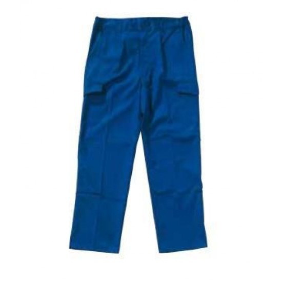 Παντελόνι βαμβακερό/πολυεστερικό μπλε ΧL 52-54 9681 
