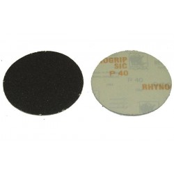 Γυαλόχαρτο Velcro στρογγυλό για ξύλο 50τεμ. μαύρο χωρίς τρύπες 115mm Νο40 28076