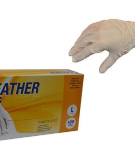 Γάντια latex άσπρα με πούδρα 100τεμ. L FP-L
