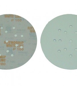 Γυαλόχαρτο Velcro στρογγυλό για καμηλοπάρδαλη 50τεμ. λευκό με 15 τρύπες 225mm Νο80 39377