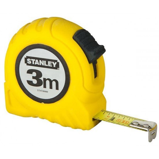 Μέτρο πλαστικό κίτρινο με λάμα 13mm - 3m σε blister 0-30-487 