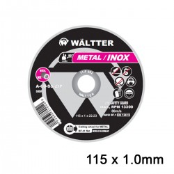 Δίσκοι Κοπής Σιδήρου / INOX WALTTER 115x1.0mm